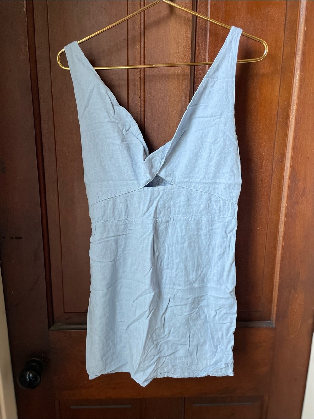 Mi Ami women’s large sleeveless light blue dress